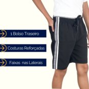 KIT 2 Bermuda Infantil Tactel com Elastano Short Escola Passeio - Marca KS