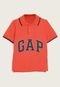 Camisa Infantil Polo GAP Logo Bordado Laranja - Marca GAP