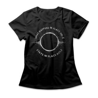 Camiseta Feminina Buraco Negro - Preto