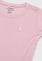 Camiseta Polo Ralph Lauren Infantil Logo Rosa - Marca Polo Ralph Lauren