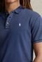 Camisa Polo Polo Ralph Lauren Slim Logo Bordado Azul - Marca Polo Ralph Lauren