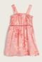 Vestido Infantil Brandili Floral Coral - Marca Brandili