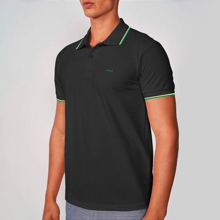 Camisa Polo Colcci 2 Lines Ve25 Preto Masculino - Marca Colcci