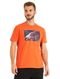 Camiseta Forum Masculina Slim Abstract Hand Laranja - Marca Forum