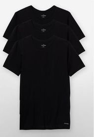 Camiseta Body 3Pk Negro Calvin Klein