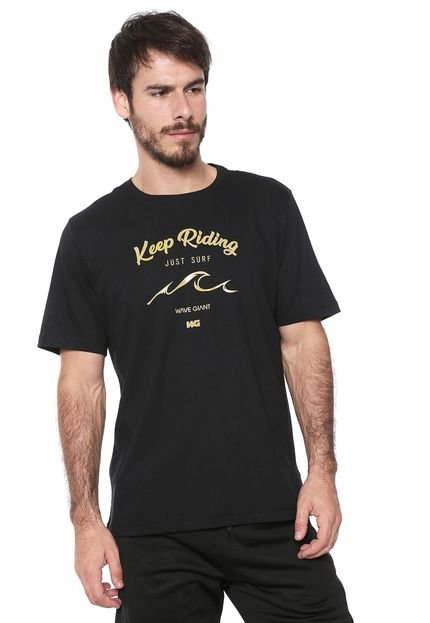 Camiseta WG Riding Preta - Marca WG Surf