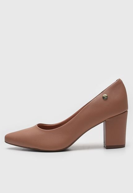 Scarpin Vizzano Liso Nude - Marca Vizzano