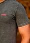 Camiseta Efeito Marmorizado Hammer Com Detalhe Logo Rosa Premium - Marca Hammer