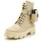 Bota Coturno Feminino Tratorada Com Bag 190294 Napa Off White - Marca Sete Sales