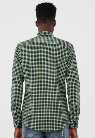 Camisa Forum Slim Xadrez Verde
