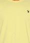 Camiseta U.S. Polo Bordado Amarela - Marca U.S. Polo