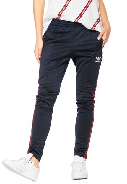 Calça adidas Originals SST Tp Azul-marinho/Vermelho - Marca adidas Originals