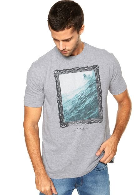 Camiseta Reef Framed Picture Cinza - Marca Reef