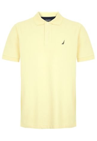 Camisa Polo Nautica Basic Amarela