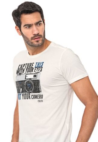 Camiseta Colcci Vintage Off-white