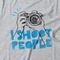 Camiseta I Shoot People - Mescla Cinza - Marca Studio Geek 