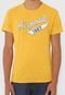 Camiseta Aeropostale Bordada Amarela - Marca Aeropostale