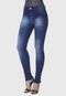 Calça Jeans HNO Jeans Skinny c/ Ziper na Barra Azul - Marca HNO Jeans