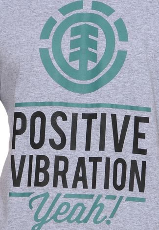 Camiseta Element Positive Vibration Cinza