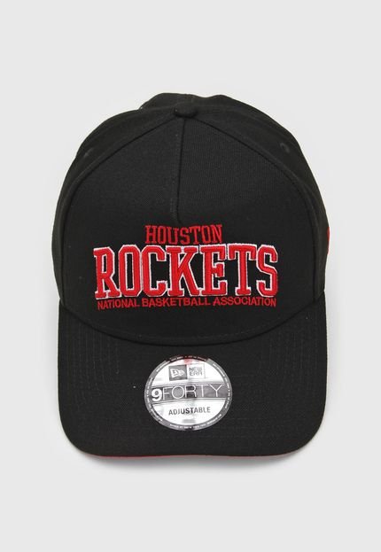 Boné New Era Houston Rockets Nba Preto/Vermelho - Marca New Era