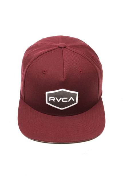 Boné RVCA Snapback Commonwealth II Vinho - Marca RVCA