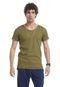 Camiseta Canelada Slim Brohood Masculina Verde Militar - Marca Brohood