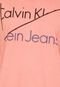 Camiseta Calvin Klein Jeans Logo Laranja - Marca Calvin Klein Jeans