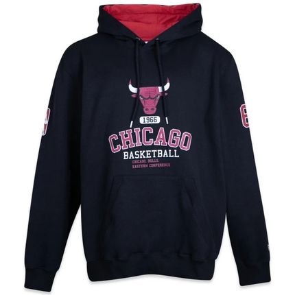 Moletom New Era Plus Size Canguru Fechado Chicago Bulls Plus Size - Marca New Era