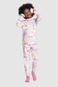 Pijama Infantil Alakazoo Calça e Blusão Nuvemzinha Rosa - Marca Alakazoo