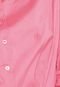 Camisa Dudalina Bordado Rosa - Marca Dudalina