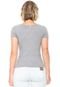 Blusa Lunender Transpassada Cinza - Marca Lunender