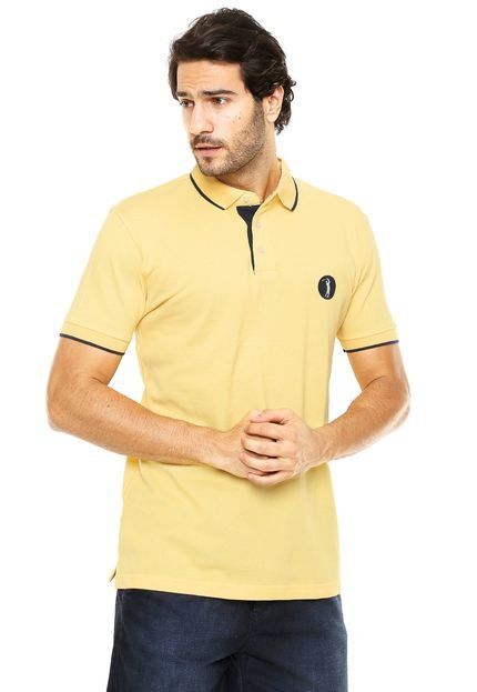 Camisa Polo Aleatory Slim Amarela - Marca Aleatory