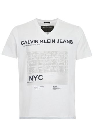 Camiseta Calvin Klein Jeans Original Branca