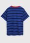 Camiseta Polo Ralph Lauren Infantil Listrada Azul - Marca Polo Ralph Lauren