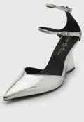 Scarpin Slingback Luiza Barcelos Collab Nati Vozza Prata - Marca Luiza Barcelos