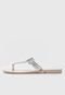 Rasteira Melissa Harmonic T Bar Gleam Ad Bege - Marca Melissa