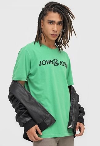 Camiseta John John Logo Verde  Camiseta, John john, Comprar camisetas