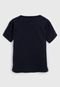 Camiseta Kyly Infantil Lettering Azul-Marinho - Marca Kyly