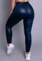Calça Jogger MVB Modas Cirrê Couro Hot Pants Azul - Marca Mvb Modas