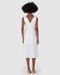 Vestido Midi Feminino Busto Com Amarração Em Tricoline - Marca Malwee