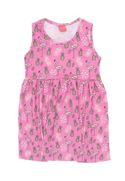 Vestido Tricae Flamingo Rosa - Marca Tricae