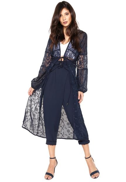Kimono Colcci Comfort Azul-marinho - Marca Colcci
