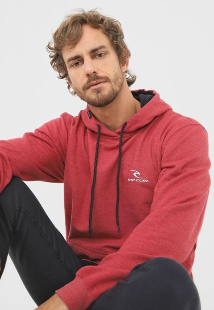 Moletom Flanelado Fechado Rip Curl Wave Line Blend Vermelho - Marca Rip Curl