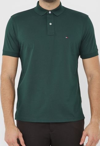 Camisa Polo Tommy Hilfiger Verde Mescla - Outlet360