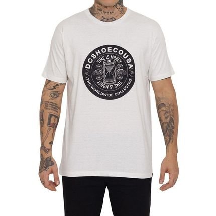Camiseta DC Shoes Time Is Money Masculina Off White - Marca DC Shoes