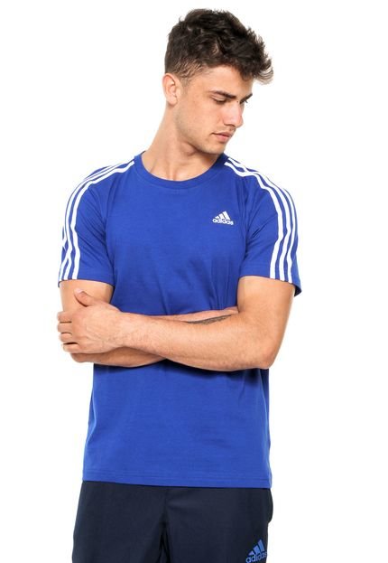Camiseta adidas Ess 3S Azul - Marca adidas Performance