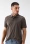 Camisa Polo Ellus Reta Piquet Marrom - Marca Ellus