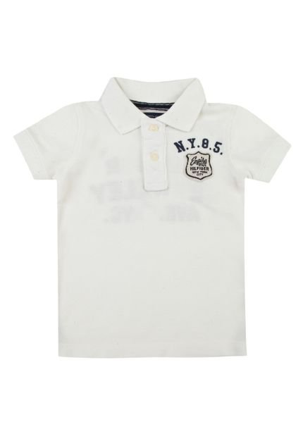 Camisa Polo Tommy Hilfiger Badge Off-White - Marca Tommy Hilfiger