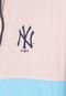 Jaqueta Corta Vento New Era New York Yankees Azul/Rosa - Marca New Era