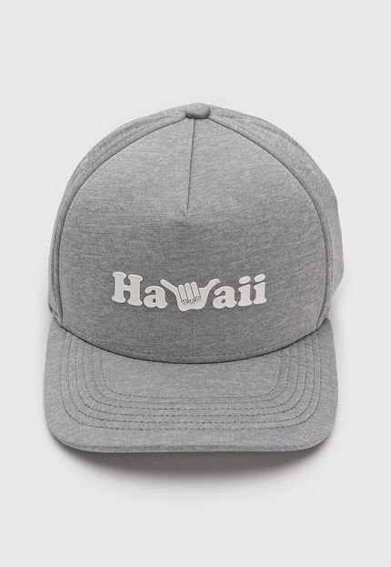 Boné Aberto Hang Loose Aba Curva Hawaii Cinza - Marca Hang Loose